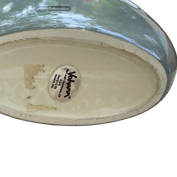 Vintage MCM Vohann Of California Vase Hand Painted - Picture 5 of 6